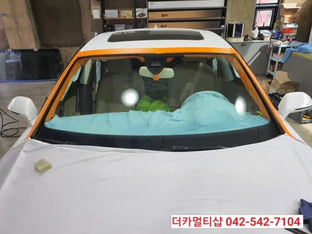 글라스틴트 레이니블루전문 더카멀티샵 아우디A7 썬팅재시공