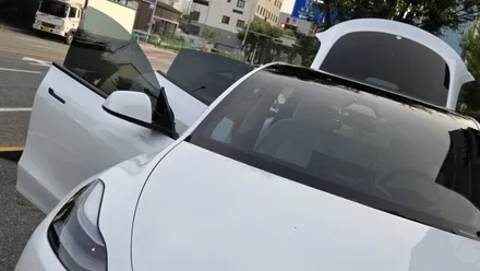 대전 모델Y 틴팅재시공 / 옵티멈 블랙EV 극가성비틴팅