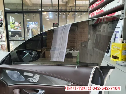벤츠CLS 대전더카멀티샵에서 글라스틴트 선셋으로 썬팅재시공하기