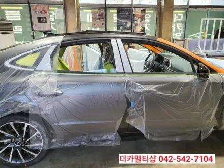 대전신차패키지전문 더카멀티샵 소나타DN8센슈어스 녹턴그레이 패키지작업기