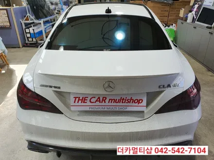 대전더카멀티샵 벤츠CLA45AMG 글라스틴트 레이니블루 반사썬팅
