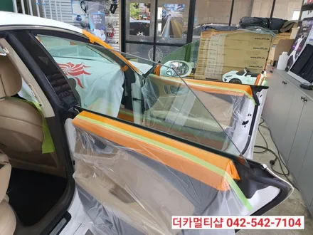글라스틴트 레이니블루전문 더카멀티샵 아우디A7 썬팅재시공