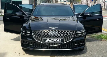 대전 글라스틴트 레이니블루 반사썬팅은 G80 비크블랙 색상에 잘 어울려요