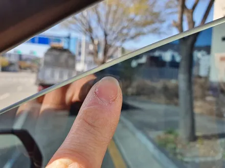 제네시스G80 썬팅은 글라스틴트 레이니블루