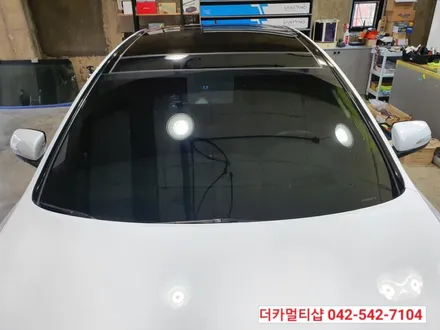 제네시스G80스포츠/전면썬팅 글라스틴트 레이니블루 열반사썬팅/대전더카멀티샵