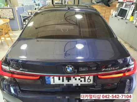 BMW740LD G11 글라스틴트 레이니블루 썬팅재시공전문 더카멀티샵