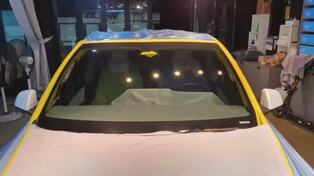 테슬라 모델Y 세인트아모노블 전면썬팅재시공/대전 세인트아모 프리미엄 마스터스퀘어/90모터스