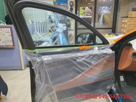 제네시스G80썬팅 글라스틴트 레이니블루반사썬팅 대전신차패키지 더카멀티샵