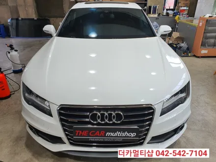 글라스틴트 레이니블루전문 더카멀티샵 아우디A7 썬팅재시공