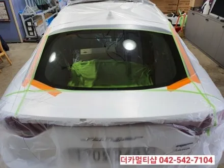 대전 글라스틴트 레이니블루전문 더카멀티샵에서 스팅어 신차검수 및 썬팅,블랙박스 장착