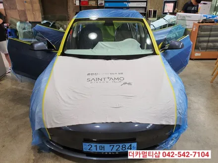 모델3리리프레쉬 미드나잇실버에 어울리는 세인트아모 아쿠아82 썬팅필름