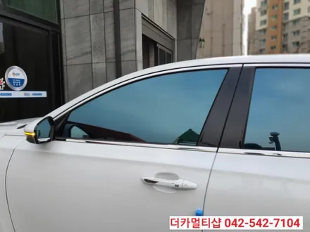 더뉴그랜저 글라스틴트 레이니블루 반사썬팅전문 더카멀티샵!!
