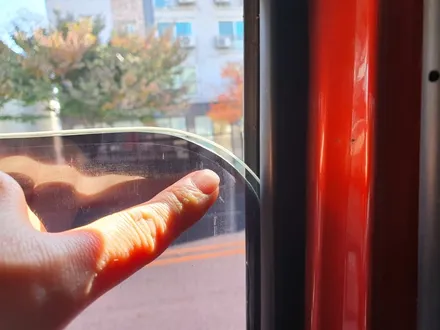 글라스틴트 바흐 블루반사 대우프리마덤프 썬팅재시공 / 대전90모터스