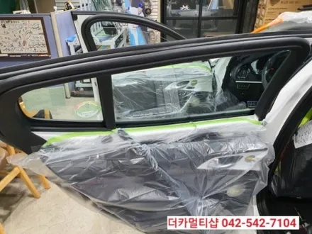 대전 글라스틴트 레이니블루전문 더카멀티샵에서 스팅어 신차검수 및 썬팅,블랙박스 장착