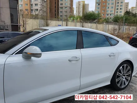글라스틴트 레이니블루전문 더카멀티샵 아우디A7 썬팅재시공