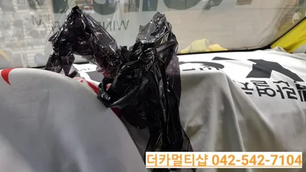 모닝 전면 썬팅~~