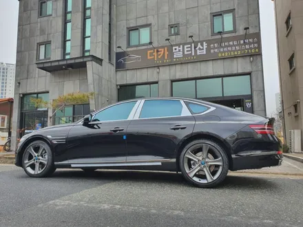 제네시스G80썬팅 글라스틴트 레이니블루반사썬팅 대전신차패키지 더카멀티샵