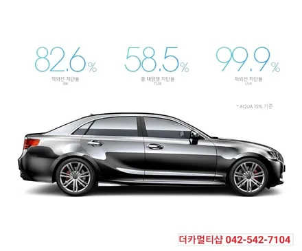 모델3리리프레쉬 미드나잇실버에 어울리는 세인트아모 아쿠아82 썬팅필름