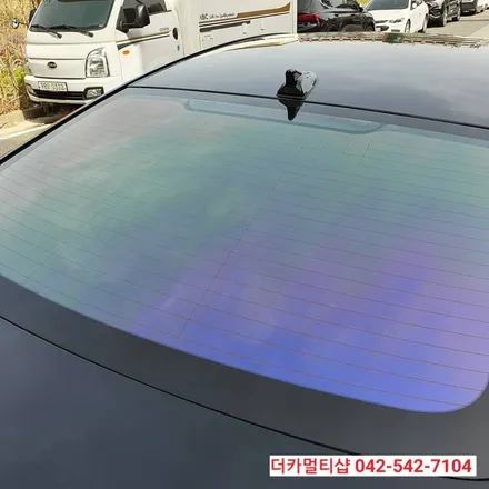 켈란CR 카멜레온썬팅 대전켈란가수원점 더카멀티샵 그랜저HG썬팅재시공
