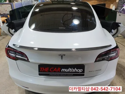 대전 테슬라 모델3썬팅 재시공 전문썬팅샵 더카멀티샵에서 세인트아모 아쿠아82 시공기