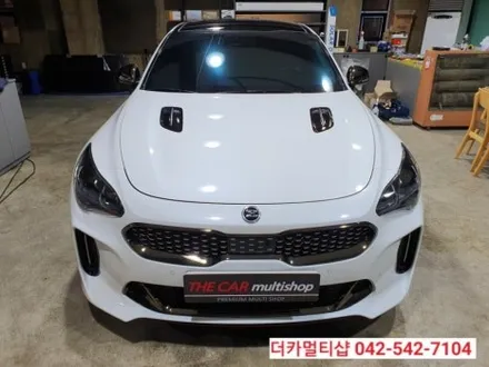 대전 글라스틴트 레이니블루전문 더카멀티샵에서 스팅어 신차검수 및 썬팅,블랙박스 장착