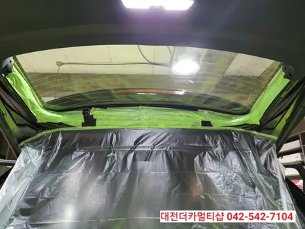 신차G4렉스턴 글라스틴트 반사썬팅으로 멋내기