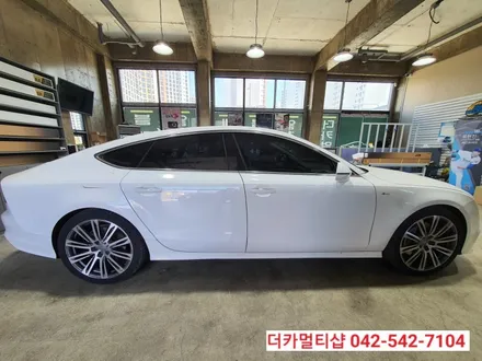 글라스틴트 레이니블루전문 더카멀티샵 아우디A7 썬팅재시공