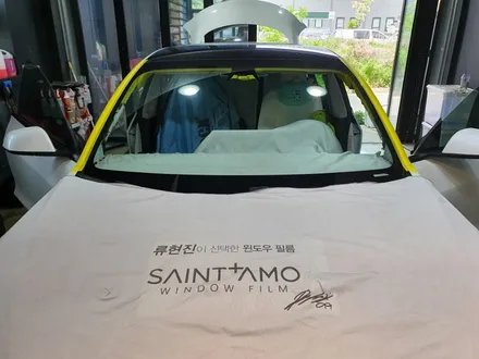 대전세종 테슬라모델3 전면유리교체후 세인트아모 프리미엄썬팅 시공기