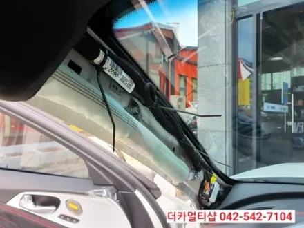 대전 글라스틴트 레이니블루전문 더카멀티샵에서 스팅어 신차검수 및 썬팅,블랙박스 장착