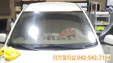 모닝 전면 썬팅~~