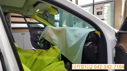 벤츠E300 W213 전면썬팅 재시공도 대전더카멀티샵