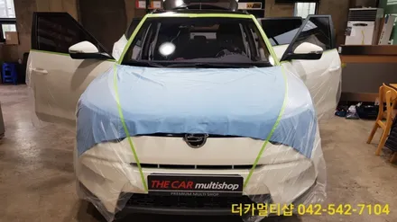 티볼리 썬팅 재시공은 대전더카멀티샵이 잘해요^^