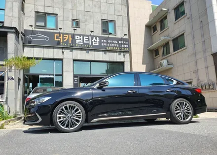 IG그랜저썬팅은 글라스틴트 레이니블루/블랙박스는 아이나비QXD5000/더카멀티샵
