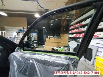 신차G4렉스턴 글라스틴트 반사썬팅으로 멋내기