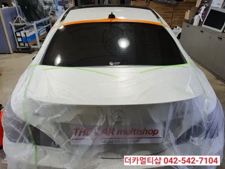 대전더카멀티샵 벤츠CLA45AMG 글라스틴트 레이니블루 반사썬팅