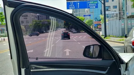 대전썬팅 BMW520D F10 세인트아모 스퍼터 반사썬팅으로 재시공하고 블랙박스 교체