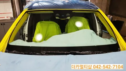 벤츠E300 W213 전면썬팅 재시공도 대전더카멀티샵