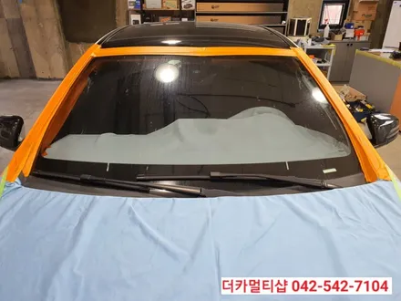 대전더카멀티샵 벤츠CLA45AMG 글라스틴트 레이니블루 반사썬팅