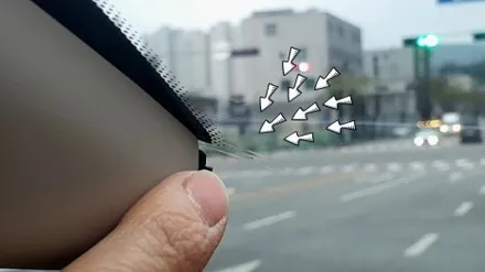 대전 글라스틴트 레이니블루 반사썬팅은 G80 비크블랙 색상에 잘 어울려요