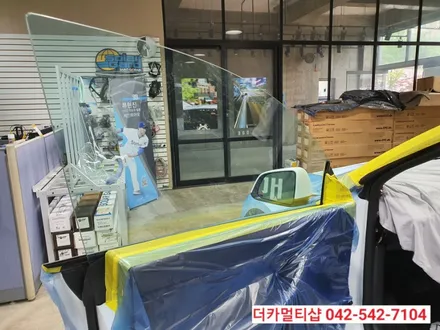 대전 테슬라 모델Y 썬팅전문점 더카멀티샵 솔라가드 HP차콜 시공