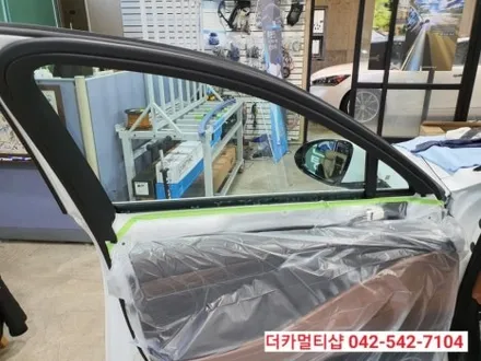 G80베르비에화이트 도안동 더카멀티샵에서 신차검수부터 패키지작업까지 한번에 하자!!