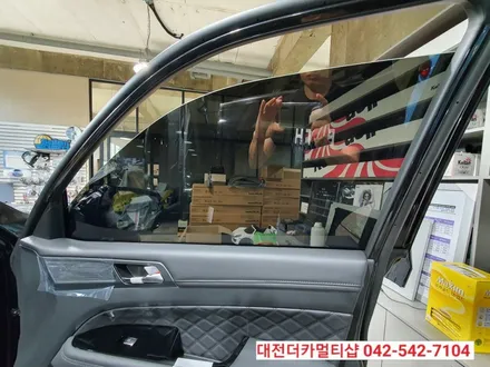 신차G4렉스턴 글라스틴트 반사썬팅으로 멋내기