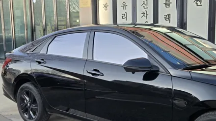 아반떼CN7 썬팅재시공 / 블락포디 비바 스카이블루
