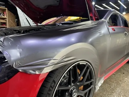 영등포 랩핑, 퀄리티에 승부수를 걸겠습니다. 벤츠 GT63S 사틴 다크 그레이. / 영등포구 당산동