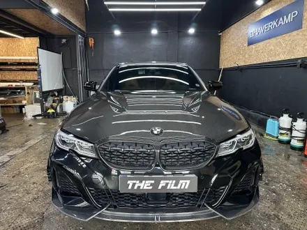 우주명차 BMW M340i. 카본 필름에 의해 섬려해진 분위기. 영등포 PPF. / 영등포구 당산동