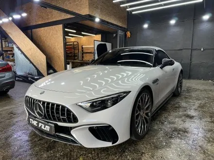 김포 랩핑, 저번엔 유광 이번엔 무광으로 재시공 스타트! 벤츠 SL63 AMG 펫 플렛 알루미늄 컬러! / 영등포구 당산동