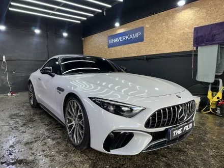 김포 랩핑, 저번엔 유광 이번엔 무광으로 재시공 스타트! 벤츠 SL63 AMG 펫 플렛 알루미늄 컬러! / 영등포구 당산동