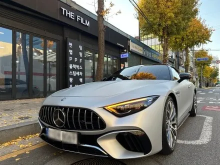 김포 랩핑, 저번엔 유광 이번엔 무광으로 재시공 스타트! 벤츠 SL63 AMG 펫 플렛 알루미늄 컬러! / 영등포구 당산동