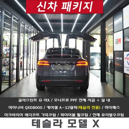 테슬라 모델X 신차패키지 1편(신차검수+틴팅+블랙박스+보조배터리) / 강남 송파 서초