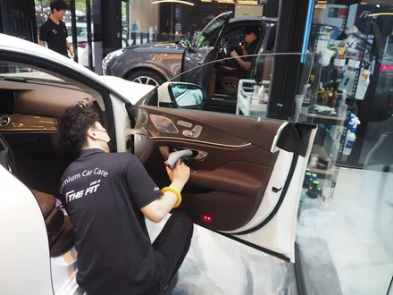 벤츠 CLS 300d!! 글라스틴트 슈어X+옵틱W 믹스 시공 조합으로 / 강남 송파 서초